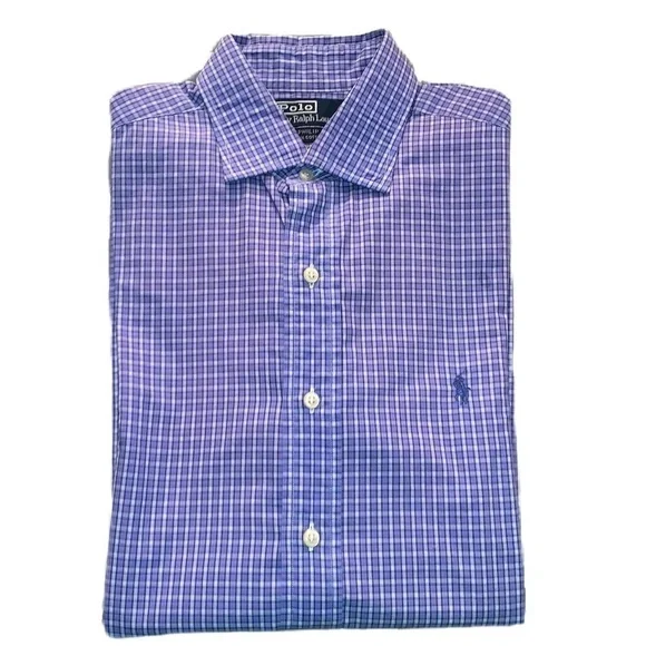 Polo Ralph Lauren 15.5 34/35 Philip Classic Dress Shirt - Picture 6 of 6